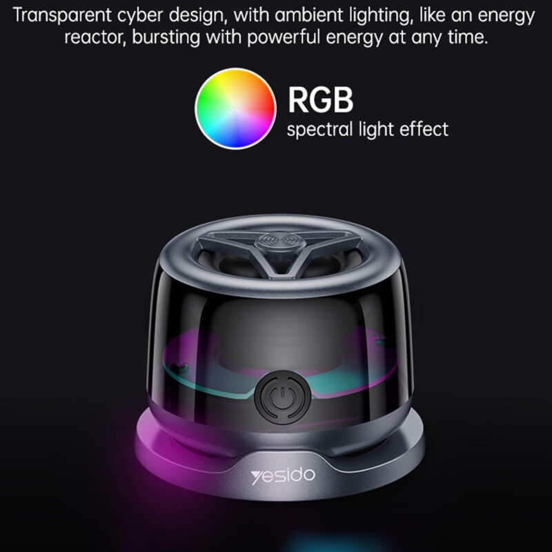 Boxa magnetica mini BT 5.3, 3W, LED ambient, Yesido YSW32