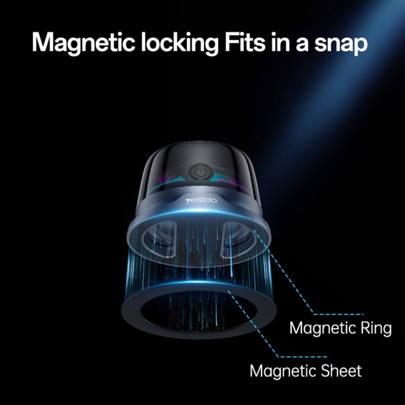 Boxa magnetica mini BT 5.3, 3W, LED ambient, Yesido YSW32