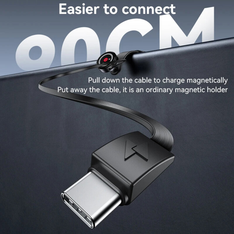 Suport auto magnetic, cablu tip C retractabil, 15W Yesido C314