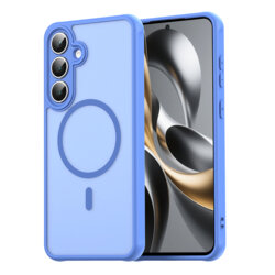 Husa iPhone 17 Pro Max Techsuit HaloFrost II MagSafe, albastru