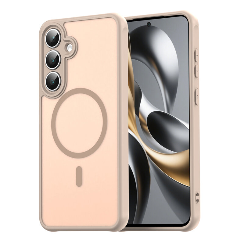 Husa iPhone 17 Pro Max Techsuit HaloFrost II MagSafe, auriu