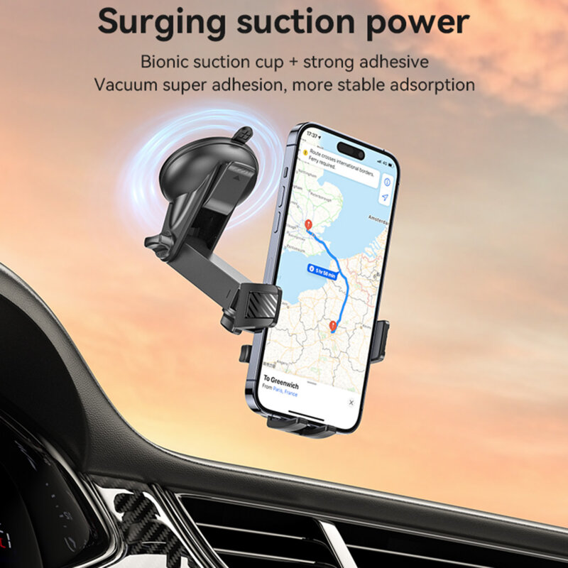 Suport auto pentru telefon 2in1, bord/parbriz, 360 Yesido C267