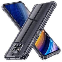 Husa Xiaomi Poco X3 Pro Techsuit Shockproof Clear Silicone, fumuriu
