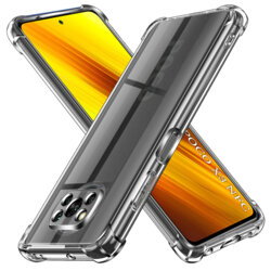 Husa Xiaomi Poco X3 NFC Techsuit Shockproof Clear Silicone, transparenta