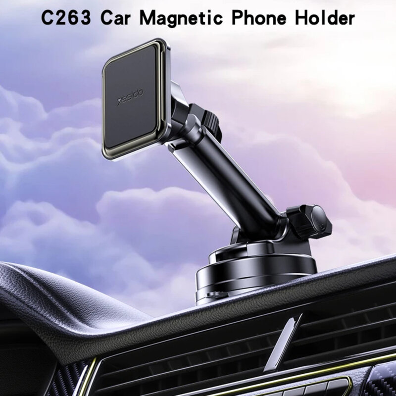 Suport auto magnetic pentru bord/parbriz, telescopic Yesido C263