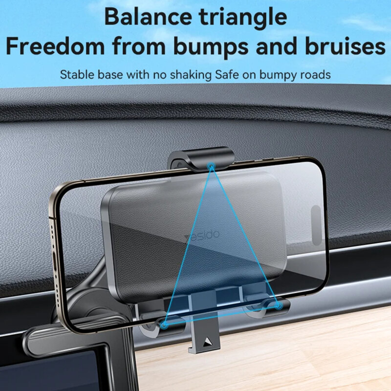 Suport auto pentru display, aplicare snap-on pe colt Yesido C250