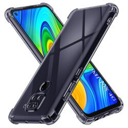 Husa Xiaomi Redmi 10X 4G Techsuit Shockproof Clear Silicone, fumuriu