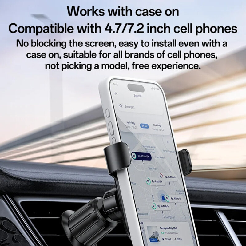 Suport auto gravity pentru grila, blocare mecanica Yesido C247