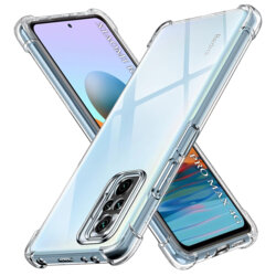 Husa Xiaomi Redmi Note 10 Pro Max Techsuit Shockproof Clear Silicone, transparenta