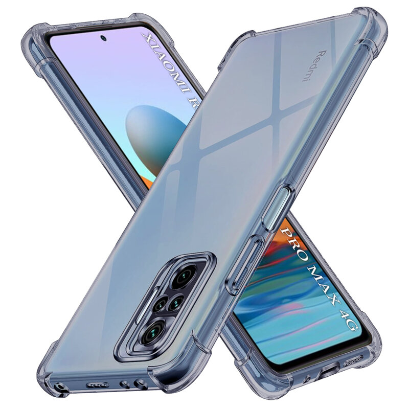 Husa Xiaomi Redmi Note 10 Pro Max Techsuit Shockproof Clear Silicone, fumuriu
