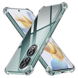 Husa Honor 90 Techsuit Shockproof Clear Silicone, transparenta