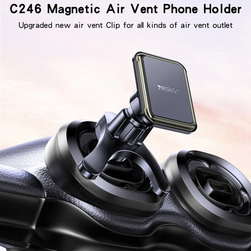 Suport auto magnetic cu prindere universala grila Yesido C246