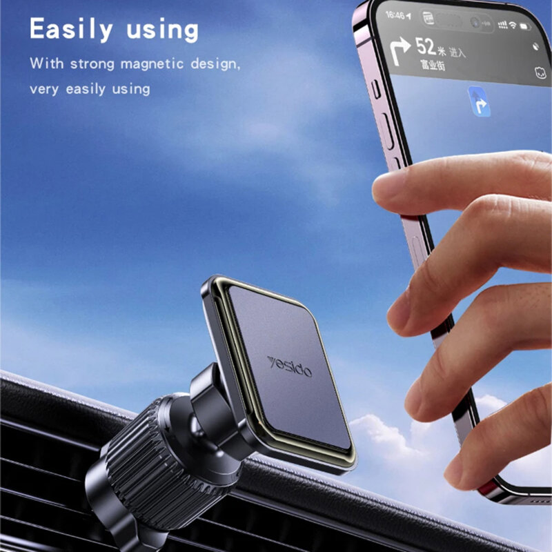 Suport auto pentru telefon cu prindere magnetica Yesido C245