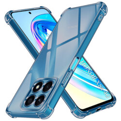 Husa Honor X8a Techsuit Shockproof Clear Silicone, fumuriu
