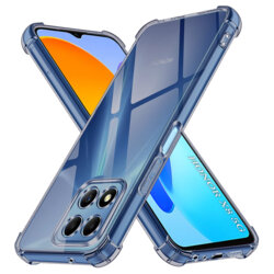 Husa Honor X8 5G Techsuit Shockproof Clear Silicone, fumuriu