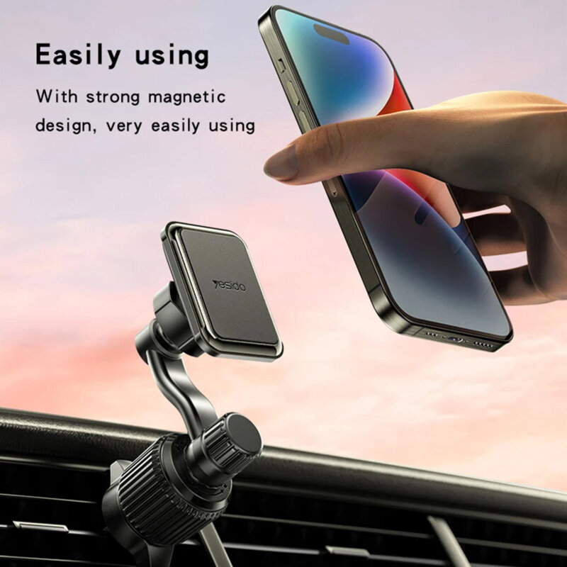 Suport auto pentru telefon cu prindere magnetica Yesido C244