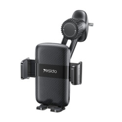 Suport auto pentru telefon ajustabil prin buton Yesido C242