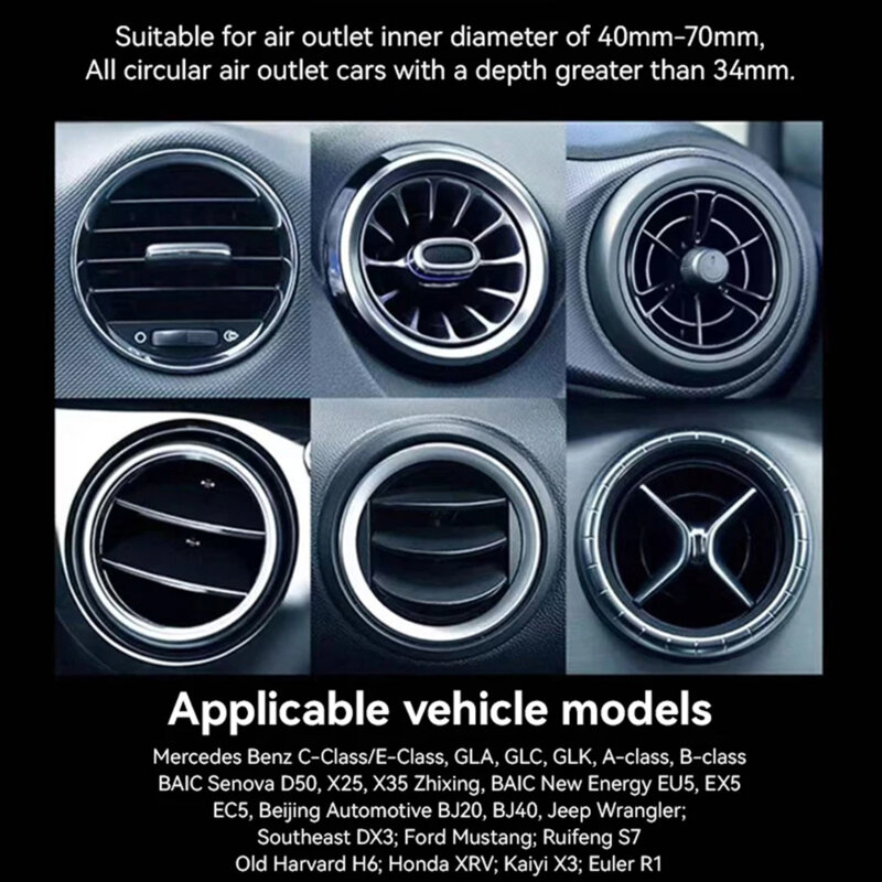 Suport auto compatibil cu grila Mercedes, 360° Yesido C240