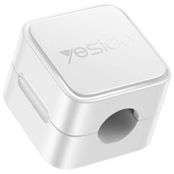 [Pachet 4x] Mini organizator cabluri cu clips magnetice Yesido, alb, C216