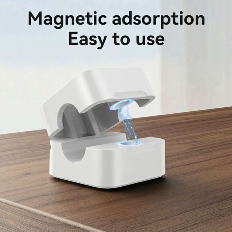 [Pachet 4x] Mini organizator cabluri cu clips magnetice Yesido, alb, C216