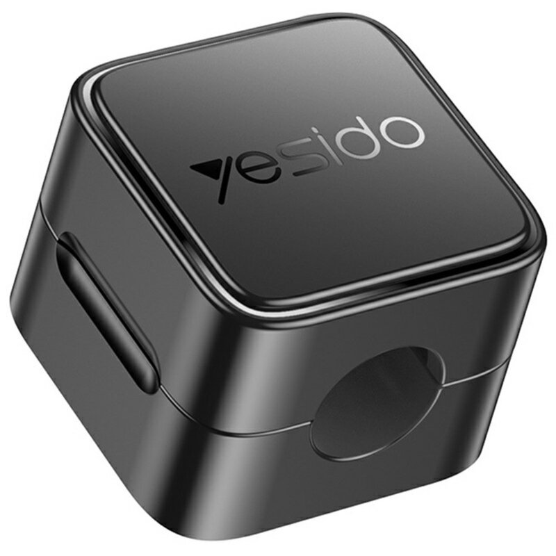[Pachet 4x] Mini organizator cabluri cu clips magnetice Yesido, negru, C216