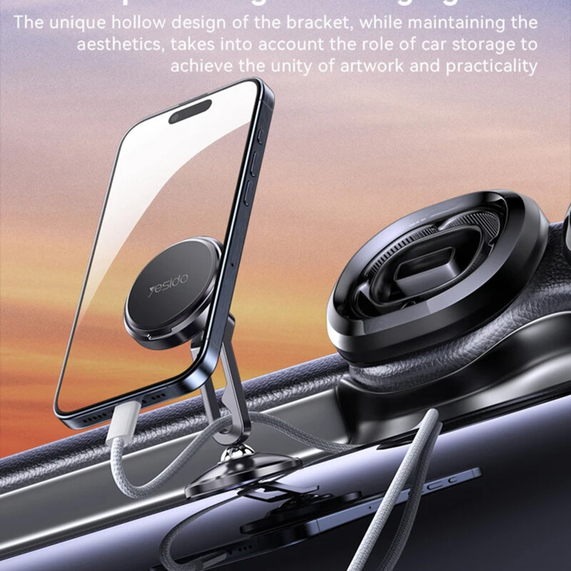 Suport auto magnetic pentru grila, universal Yesido C210