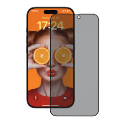 Folie sticla iPhone 14 Pro ANANK 2.5D Reinforced Edge Privacy Screen Protector, negru