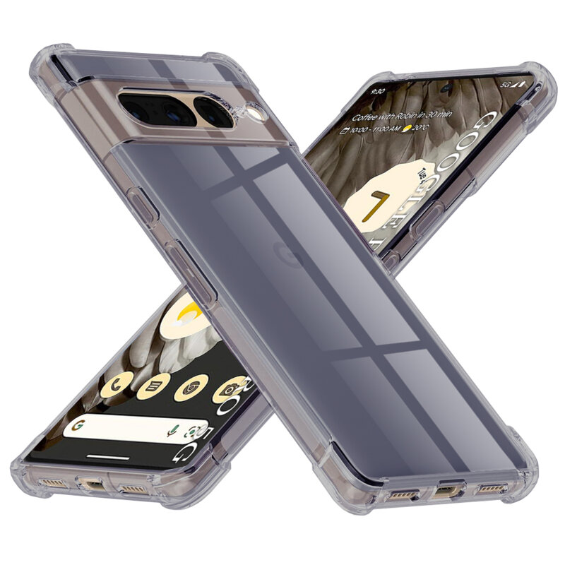 Husa Google Pixel 7 Pro Techsuit Shockproof Clear Silicone, fumuriu