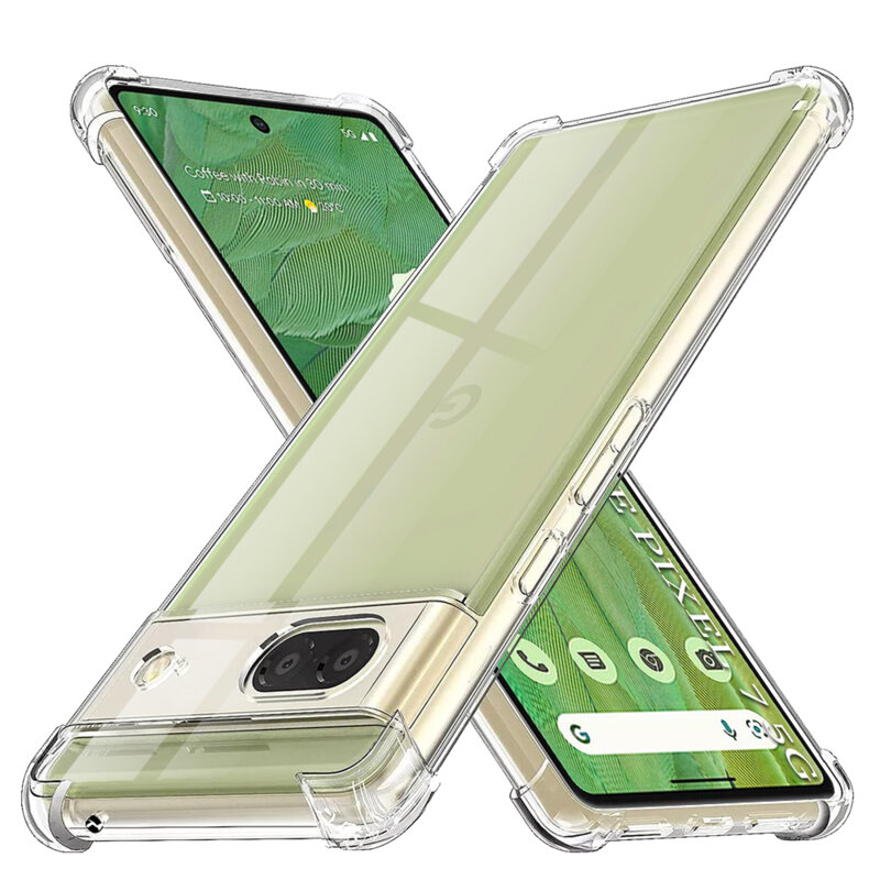 Husa Google Pixel 7 Techsuit Shockproof Clear Silicone, transparenta