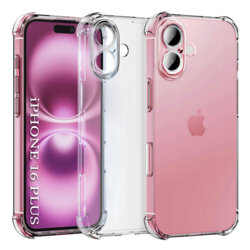 Husa iPhone 16 Plus Techsuit Shockproof Clear Silicone, transparenta