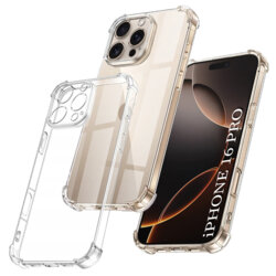 Husa iPhone 16 Pro Techsuit Shockproof Clear Silicone, transparenta