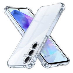 Husa Samsung Galaxy A55 5G Techsuit Shockproof Clear Silicone, transparenta