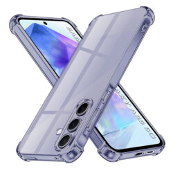 Husa Samsung Galaxy A55 5G Techsuit Shockproof Clear Silicone, fumuriu