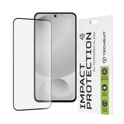 Folie sticla Samsung Galaxy S25 FE Techsuit 111D Full Glue Full Cover, negru