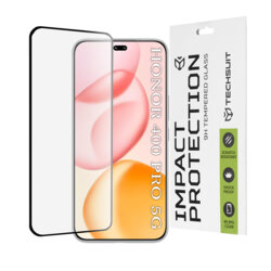 Folie sticla Honor 400 Pro Techsuit 111D Full Glue Full Cover, negru