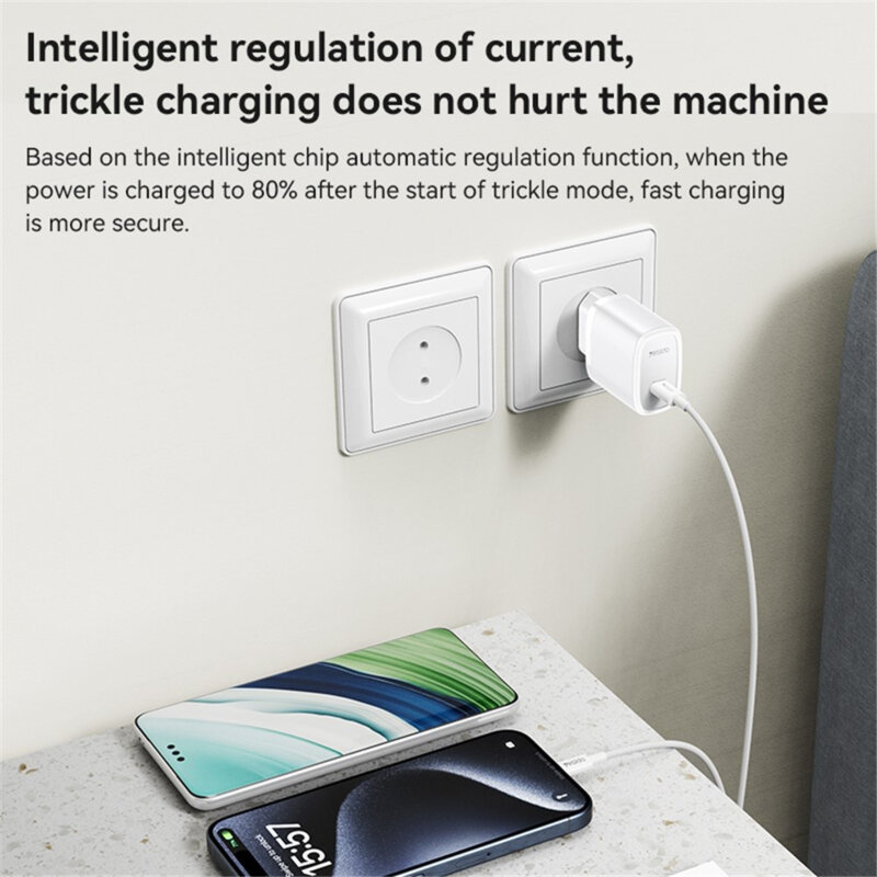 Incarcator priza USB-C compact PD20W Yesido YC57, alb
