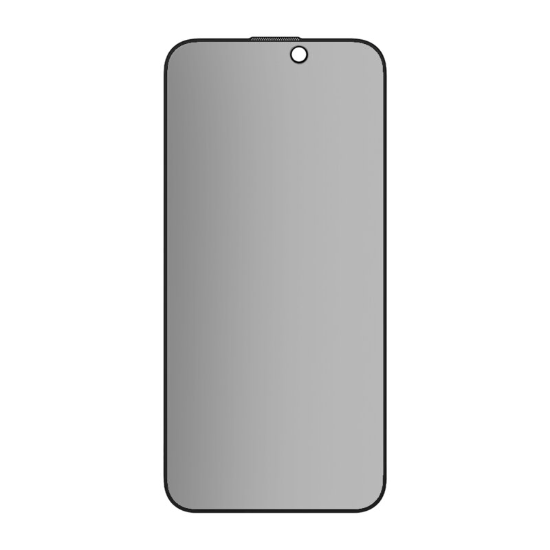 Folie iPhone 16 Pro Blueo Anti-Peep Privacy Glass, negru mat