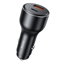 Incarcator auto Fast Charging, PD100W Yesido Y65, negru