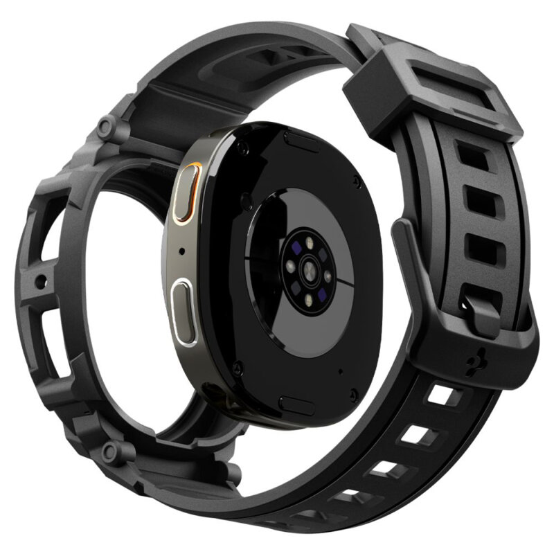 [Pachet husa + curea] Samsung Galaxy Watch8 44mm Spigen Rugged Armor Pro, negru