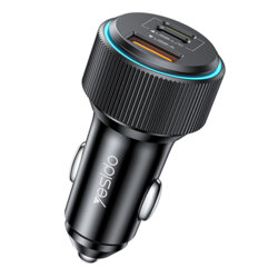 Incarcator auto + cablu Type-C la Lightning, 35W Yesido Y60