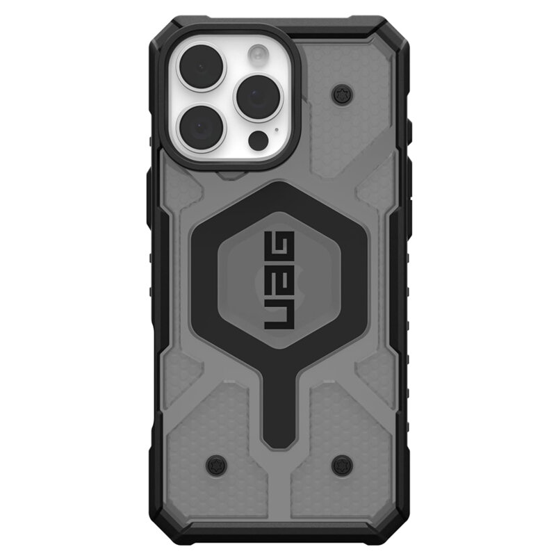 Husa iPhone 17 Pro UAG Pathfinder Clear MagSafe, Ash
