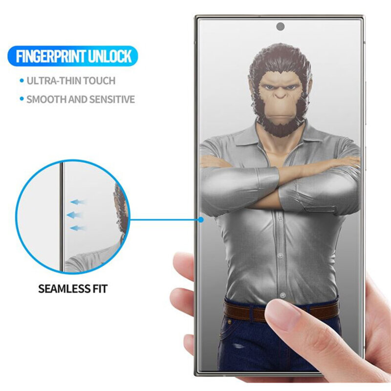 Folie iPhone 16 Pro Max Blueo 3D Full Display Curved Edge HD Glass, negru