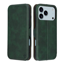 Husa 360° iPhone 17 Pro Techsuit Safe Wallet Plus, verde