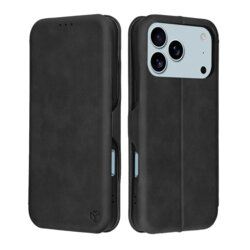 Husa 360° iPhone 17 Pro Techsuit Safe Wallet Plus, negru