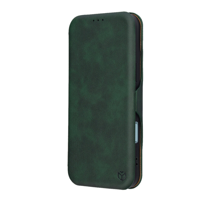 Husa 360° iPhone 17 Pro Max Techsuit Safe Wallet Plus, verde