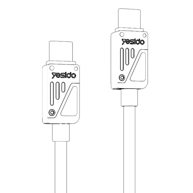 Cablu Type-C PD60W, compatibil CarPlay Yesido CA196, 1.2m