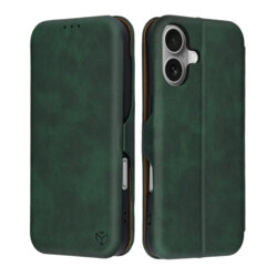 Husa 360° iPhone 17 Techsuit Safe Wallet Plus, verde