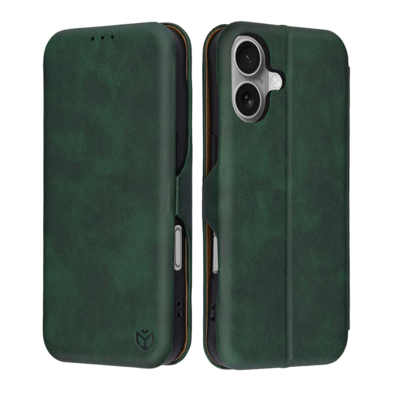 Husa 360° iPhone 17 Techsuit Safe Wallet Plus, verde