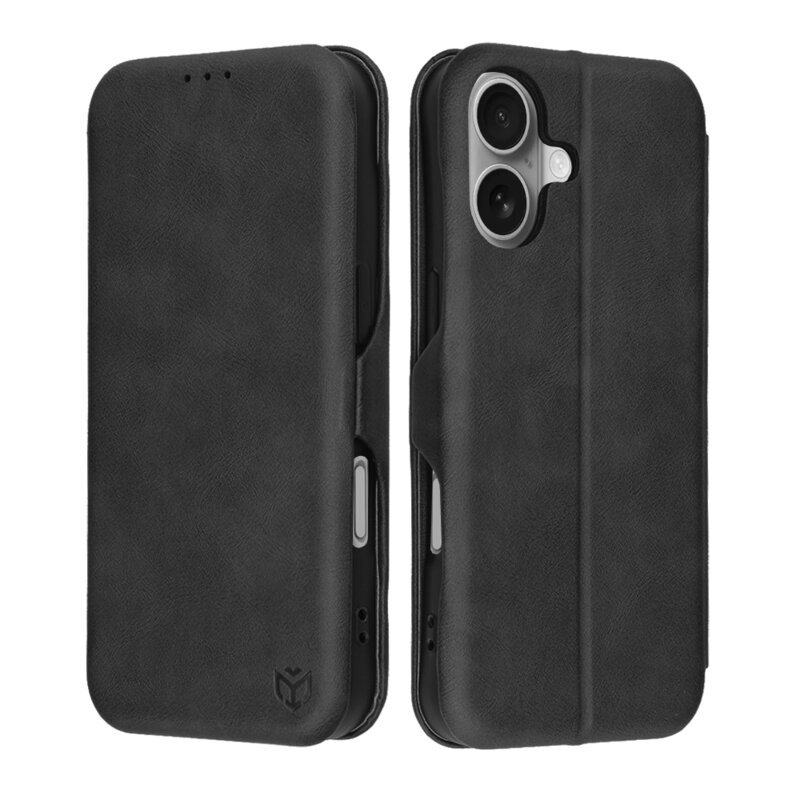 Husa 360° iPhone 17 Techsuit Safe Wallet Plus, negru