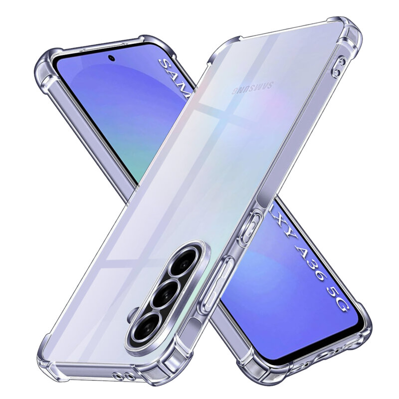 Husa Samsung Galaxy A36 5G Techsuit Shockproof Clear Silicone, transparenta